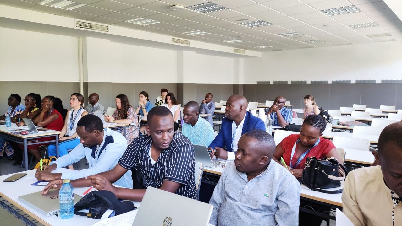 Rwandan partners attending day 2 of Study Visit in Spain at the University of Alicante campus